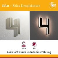 Paulmann 79845 4000870798454 Huisnummerlamp op zonne-energie Energielabel: G (A - G) 0.20 W Warmwit Zwart - thumbnail