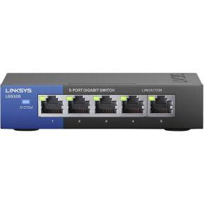 Linksys Lgs105-Eu-Rtl Desktop Gigabit-Switch Voor Bedrijven, 5-Poorts