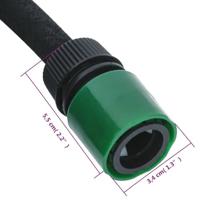 Druppelslang 0,6'' 10 m rubber zwart - thumbnail