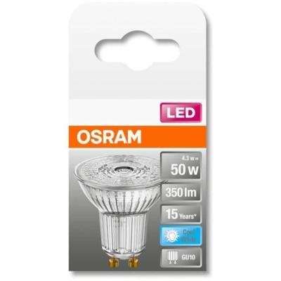 OSRAM HOMELIGHTING 4058075112582 LED-lamp Energielabel F (A - G) GU10 Reflector 4.3 W = 50 W Koudwit (Ø x l) 50 mm x 54 mm 1 stuk(s)