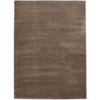 Tapeso Effen vloerkleed velours Gala - bruin - 80x150 cm - thumbnail