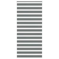VidaXL Zebra rolgordijn 110x230 cm stofbreedte 105,9 cm donkergrijs - thumbnail