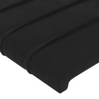 Boxspring met matras fluweel zwart 120x200 cm - thumbnail