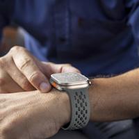 By Qubix - Ultimate Sport Edition bandje - Donkergrijs - Compatible met Apple Watch 44mm / 45mm / 46mm / 49mm - Compatible Apple watch bandjes - thumbnail