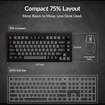 Keychron V1 8K QMK brown toetsenbord