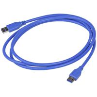 Akyga AK-USB-14 USB-kabel USB 3.0 USB-A stekker, USB-A stekker 1.80 m Blauw - thumbnail