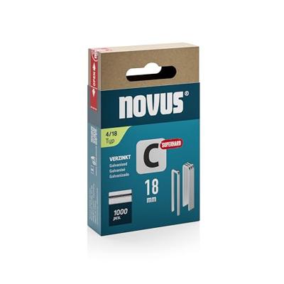 Novus Tools 042-0802 Nieten met smalle rug Type 4 1000 stuk(s) Afm. (l x b) 18 mm x 6.1 mm