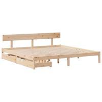 Bedframe zonder matras massief grenenhout 180x200 cm - thumbnail