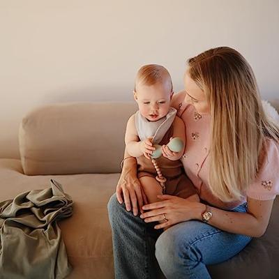 MUSHIE siliconen bijtring blauw