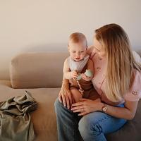 MUSHIE siliconen bijtring blauw - thumbnail