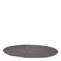 LABEL51 Rond Vloerkleed 'Knitted' 150cm, kleur zwart - thumbnail