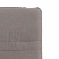 Eetkamerstoelen draaibaar 2 st stof taupe - thumbnail