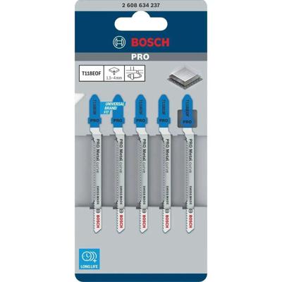 Bosch Professional T118EOF PRO Metal curve Decoupeerzaagblad VE=5 - 2608634237