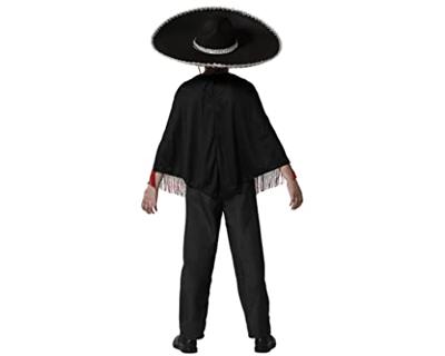 Kostuums voor Kinderen Zwart Skelet Poncho - Maat: 3-4 Jaar - Maat: 3-4 Jaar