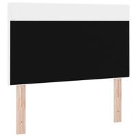 Hoofdbord met LED -striplichten Wandgemonteerd Wit 100 cm PVC - thumbnail
