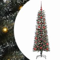 VidaXL Kunstkerstboom met 150 led groen 120 cm pvc en plastic en staal - thumbnail