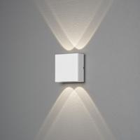 Konstsmide Chieri 2x2 7891-250 Buitenlamp (wand), Wandlamp Energielabel: F (A - G) 4 W Wit - thumbnail
