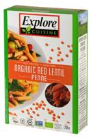 Explore Cuisine Biologische Rode Linzen Penne 250 Gram - thumbnail