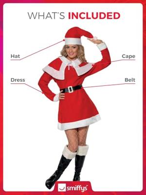 Miss Santa kostuum fleece - thumbnail