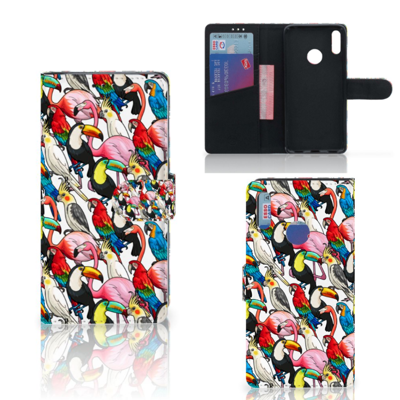 Huawei Y7 Pro | Y7 Prime (2019) Telefoonhoesje met Pasjes Birds Huawei Y7 Pro | Y7 Prime (2019) Telefoonhoesje met Pasjes Birds