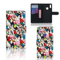 Huawei Y7 Pro | Y7 Prime (2019) Telefoonhoesje met Pasjes Birds - thumbnail