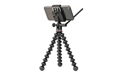 JOBY GripTight PRO GP videostandaard, Pan en Tilt videokop en Gorilla Pod Flexibel statief voor elke smartphone en iPhone met of zonder hoesje, JB01501-BWW
