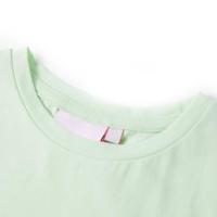 Kindershirt met kapmouwen 92 zachtgroen - thumbnail