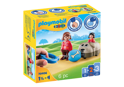PLAYMOBIL® 1.2.3 70406 Hondentrein PLAYMOBIL® 1.2.3 70406 Hondentrein