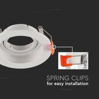 V-TAC VT-934 6658 Inbouwframe IP20 Wit - thumbnail
