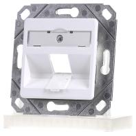 Metz Connect Modul Dose 1Port UPk unbest.RW Netwerkdoos Inbouw (in muur) Inzet met centraalstuk Zonder connectoren 1 poort Zuiver wit (RAL 9010) - thumbnail