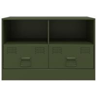 Nachtkastjes 2 st 67x39x44 cm staal olijfgroen - thumbnail
