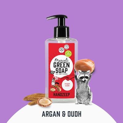 Marcel's Green Soap Handzeep argan & oudh 250 Milliliter Marcel's Green Soap Handzeep argan & oudh 250 Milliliter