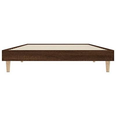 Bedframe zonder matras bewerkt hout bruin eikenkleur 90x200 cm