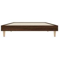 Bedframe zonder matras bewerkt hout bruin eikenkleur 90x200 cm - thumbnail