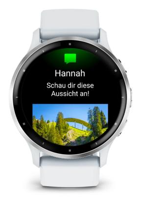 Connected GPS-horloge - GARMIN - Venu 3 - WiFi - 35,4 mm (1,4) - Zilverkleurig staal, witte kast en witte siliconen band - thumbnail