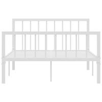 Bedframe metaal wit 120x200 cm - thumbnail