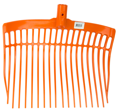 Mestvork kunststof oranje zonder steel