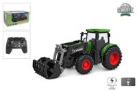 Kids Globe rc tractor met frontlader - groen - thumbnail
