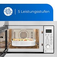 Exquisit EMW2546HI Inbouw combimagnetrons Grijs - thumbnail