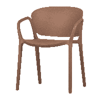 WOOOD Tuinstoel 'Bent' All Weather, kleur Zalmroze - thumbnail