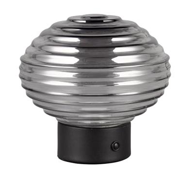 Trio Oplaadbare tafellamp zwartEarl smoke glas - R57771154