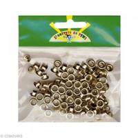 Graine Créative metalen oogjes 7 mm, doos met 100 stuks - thumbnail