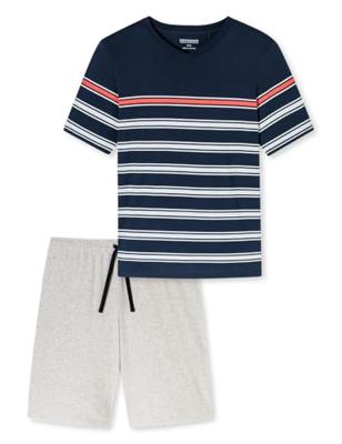 Schiesser Schiesser Pyjama Short nightblue 182604 54/XL