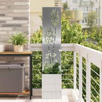 VidaXL Tuin privacy screen zilver 32 x 140 cm gegalvaniseerd staal - thumbnail