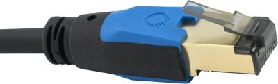Oehlbach D1C19355 RJ45 Netwerkkabel, patchkabel CAT 8.1 5.00 m Zwart 1 stuk(s)