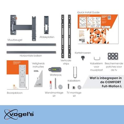 Vogels TVM 3625 Draaibare tv-beugel TV beugel Zwart