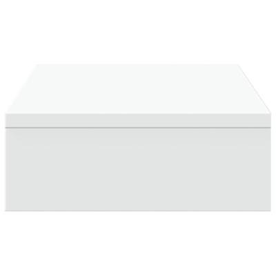 Monitorstandaard 50x27x10 cm bewerkt hout wit Monitorstandaard 50x27x10 cm bewerkt hout wit