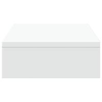 Monitorstandaard 50x27x10 cm bewerkt hout wit - thumbnail