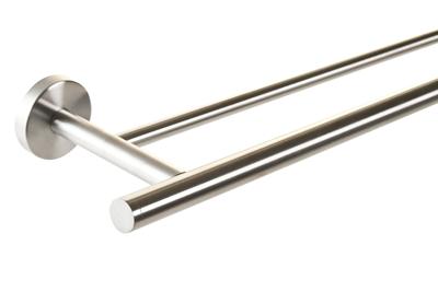 Handdoekrek met stang DKD Home Decor 70 x 13,5 x 5,3 cm Zilverkleurig Roestvrij staal