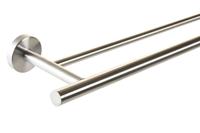 Handdoekrek met stang DKD Home Decor 70 x 13,5 x 5,3 cm Zilverkleurig Roestvrij staal - thumbnail